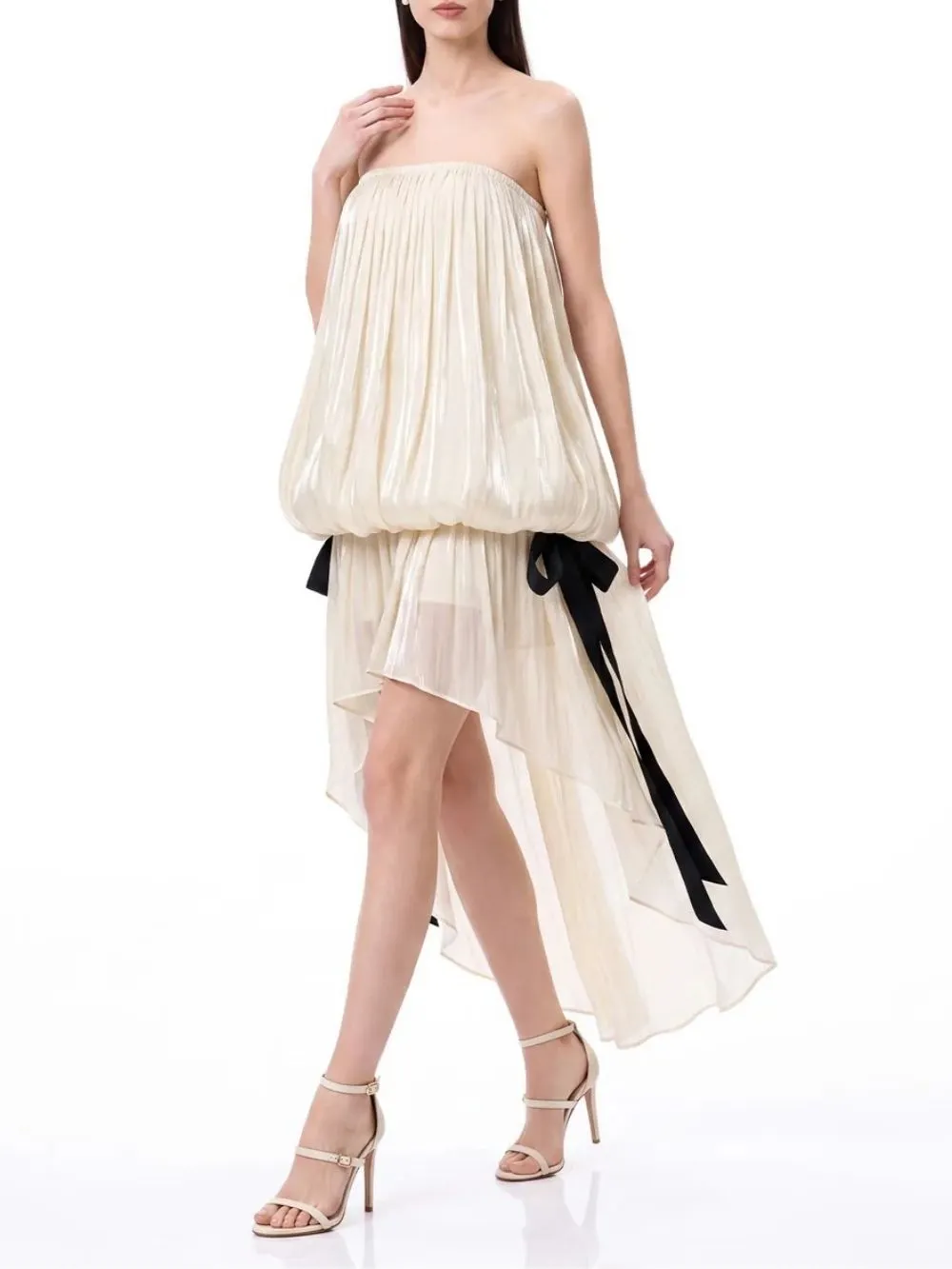 Uldric Strapless Ruched Dress - OWNCI Uldric Strapless Ruched Dress - OWNCI