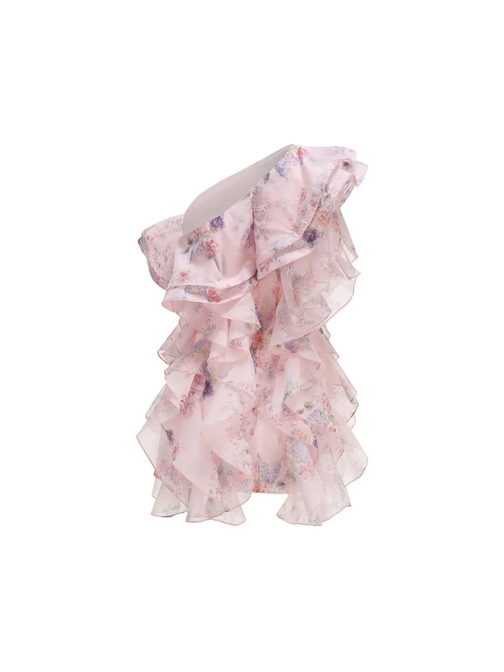 Malini Floral Ruffle Mini Dress - OWNCI Malini Floral Ruffle Mini Dress - OWNCI