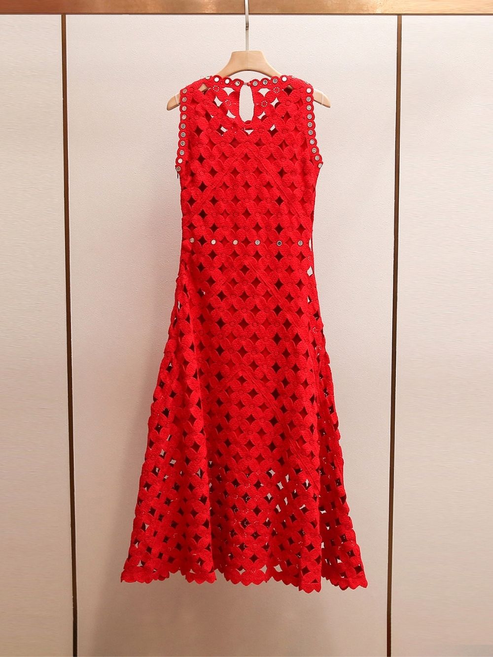 cab344c6b423bba63c0f09773460cc51 Crochet Dress with Mirror Embellishments