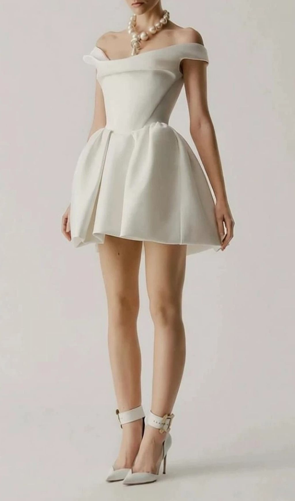 Fashionslee Women Lettie Off-Shoulder Mini Dress