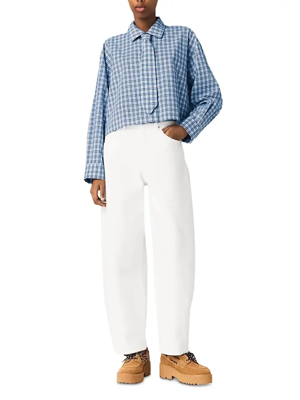 Rhinestone Shirt with Removable Tie - OWNCI Rhinestone Shirt with Removable Tie - OWNCI