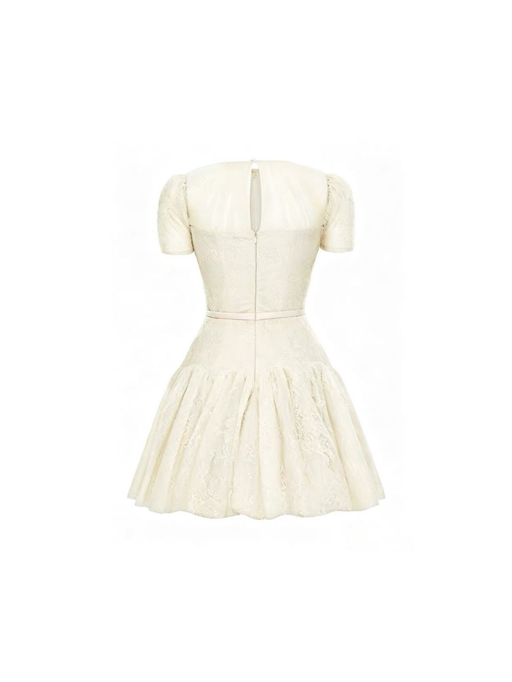 Madaline White Lace Mini Dress