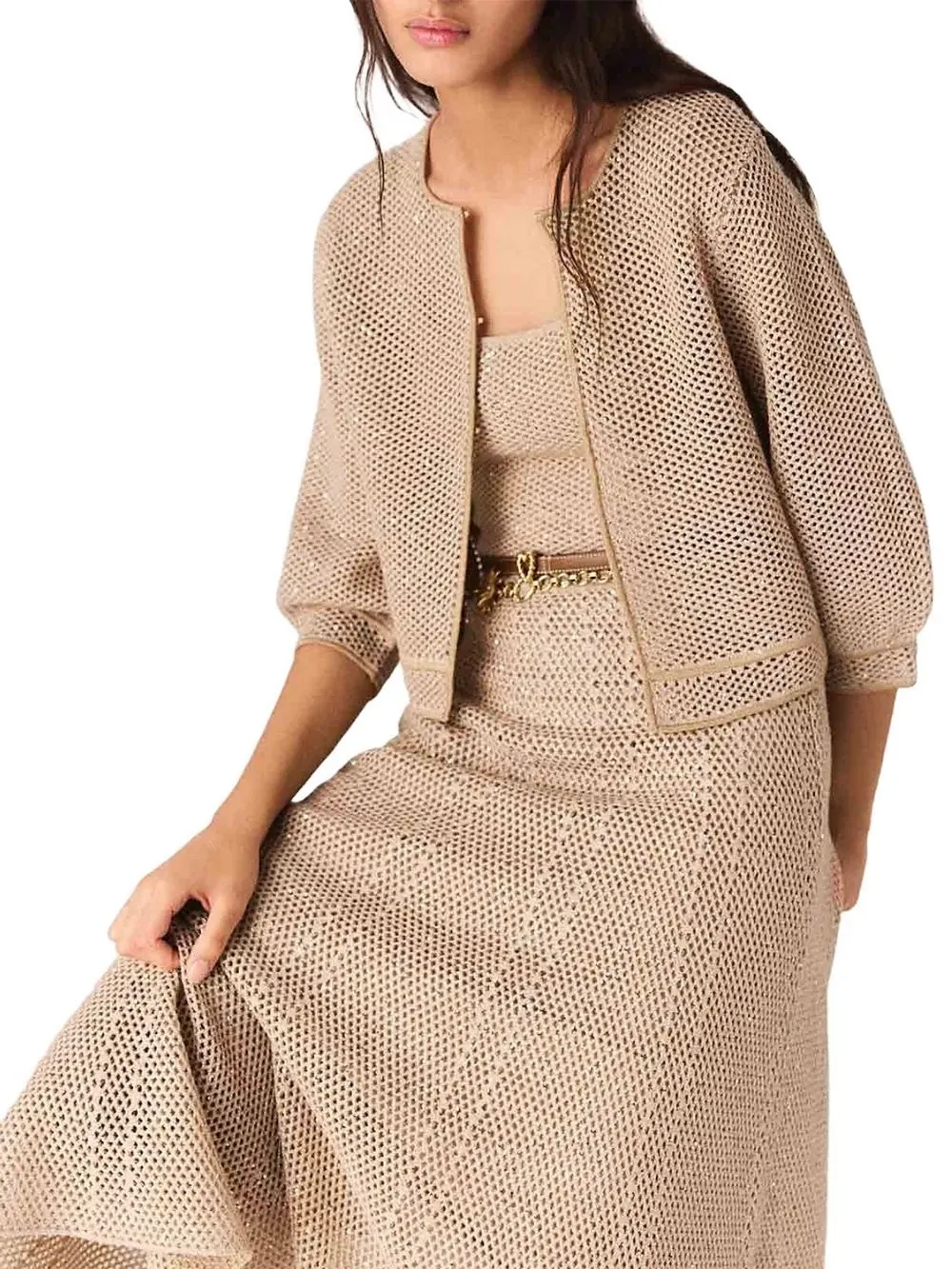 Sequin Knit Cardigan - OWNCI