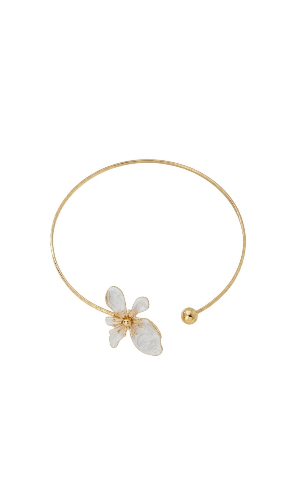 Fashionslee Women Durin Flower Torque Necklace