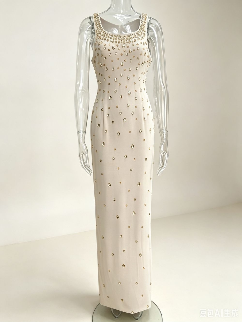 d0473a3c1626495de2fa3176040c11d1 Makenna Diamante Embellished Maxi Dress