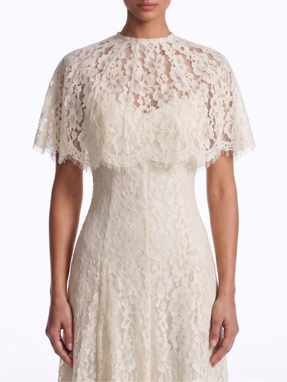 Fayola Cape Lace Maxi Dress