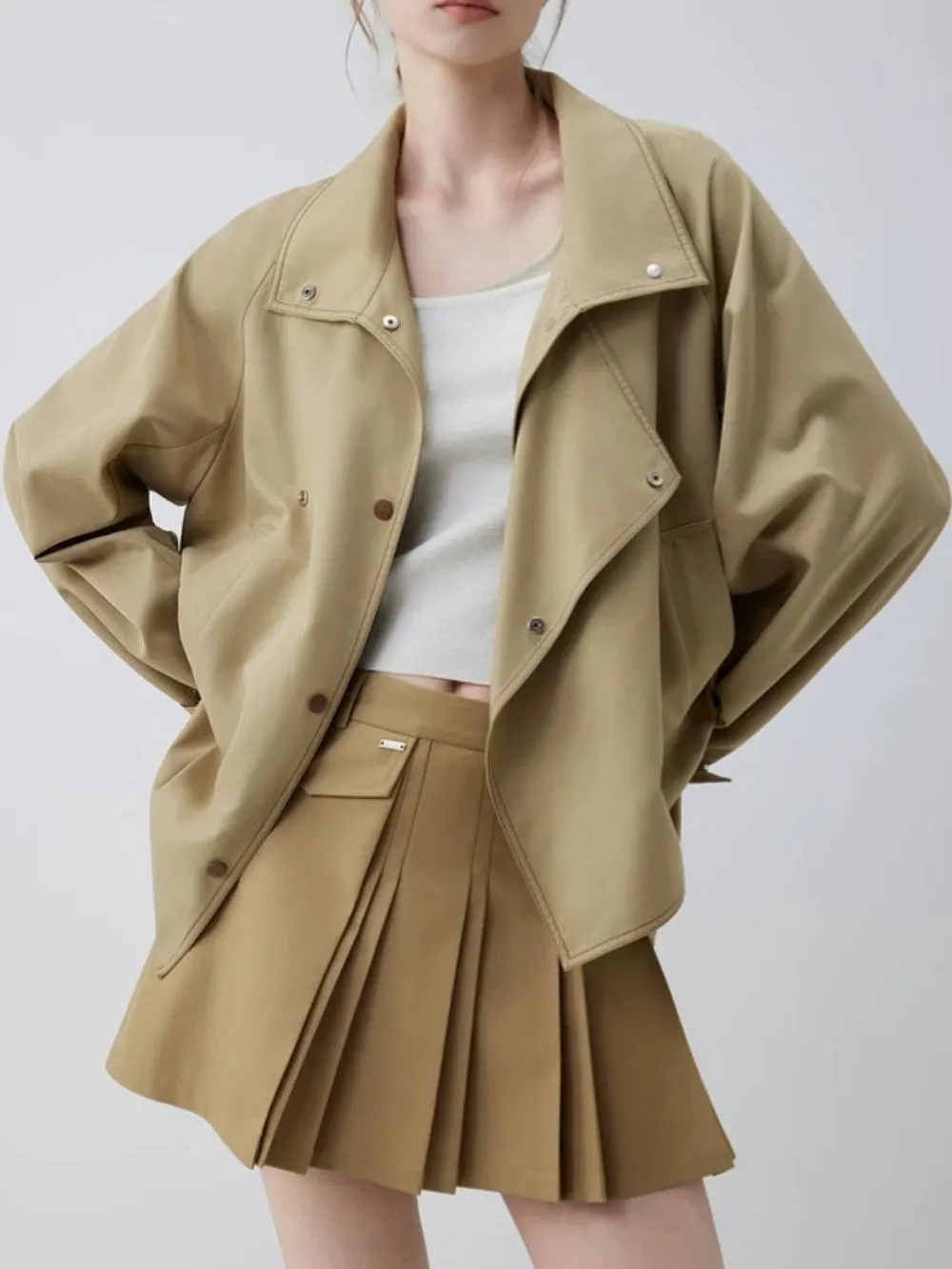 d15f5913e7c168408966e2e185bbae45 Malloren Khaki Jacket