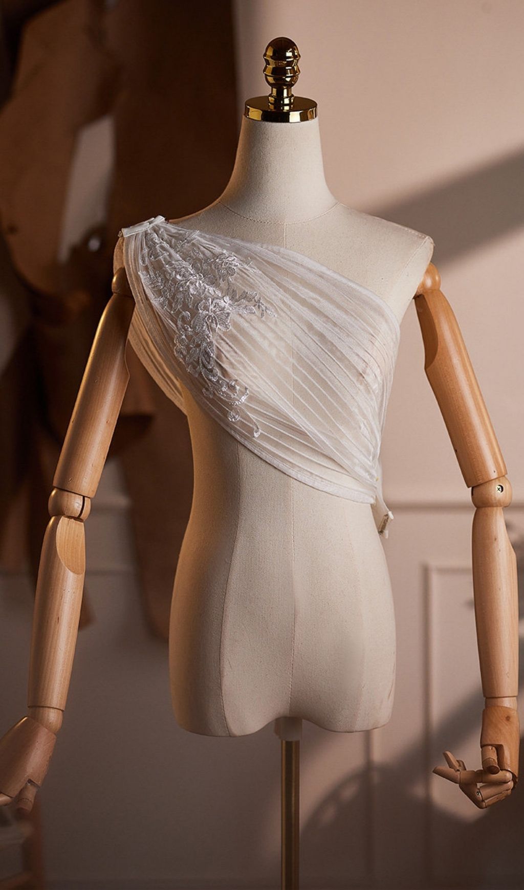 Leighton White Lace Shawl