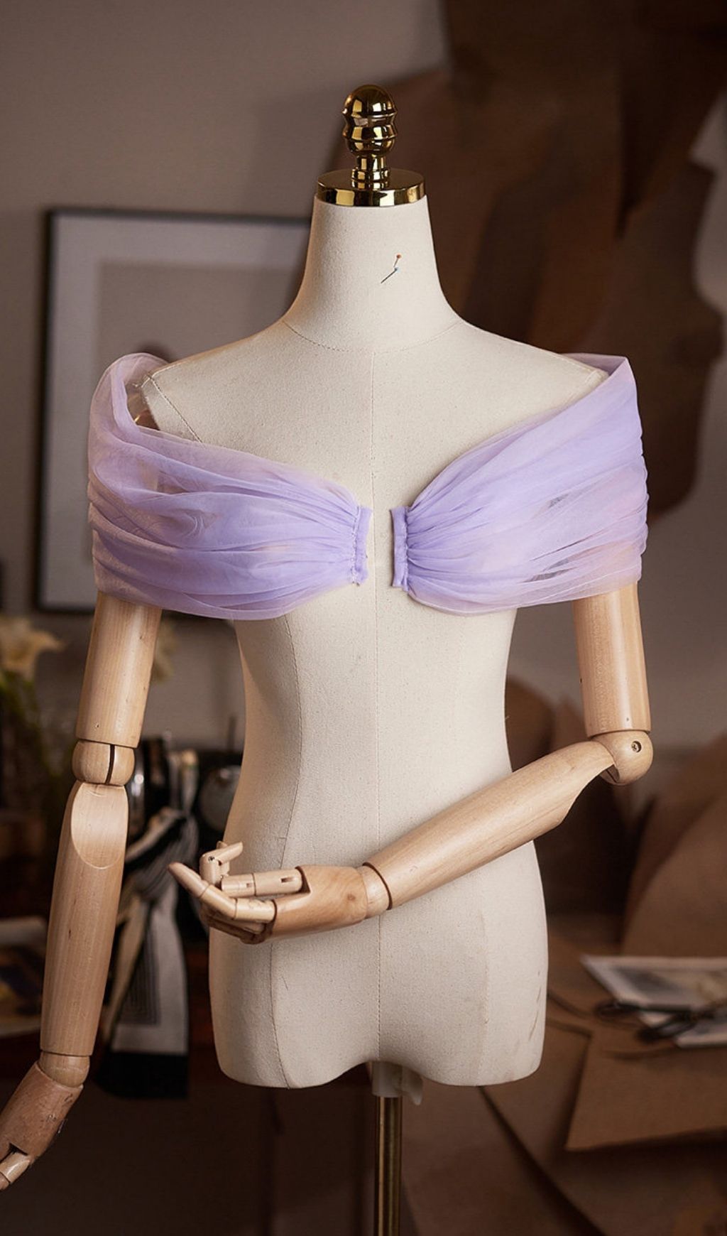 Lei Purple DIY Mesh Shawl - OWNCI Lei Purple DIY Mesh Shawl - OWNCI
