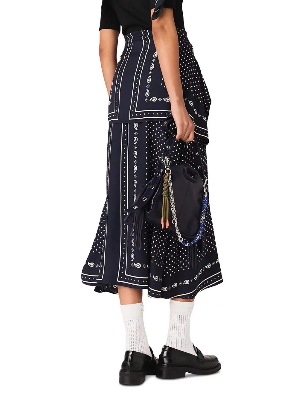 Patterned Mixed Media Dress - OWNCI Patterned Mixed Media Dress - OWNCI