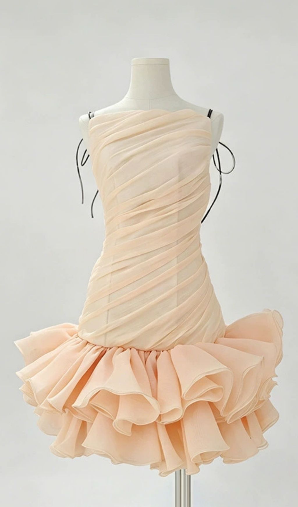 Fashionslee Women Leonore Strappy Ruched Mini Dress