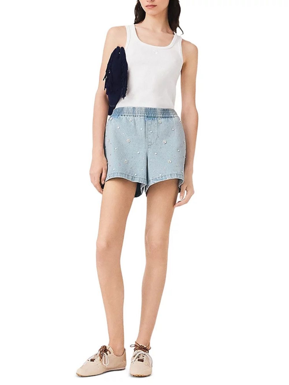 d750bacea12ff3d507c6d8663eefba1c Floral Denim Shorts