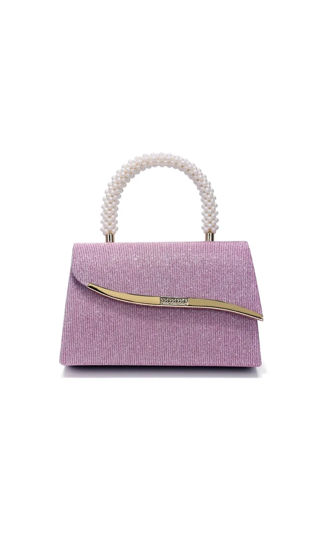 Fashionslee Women Léa Pearl Glitter Handbag