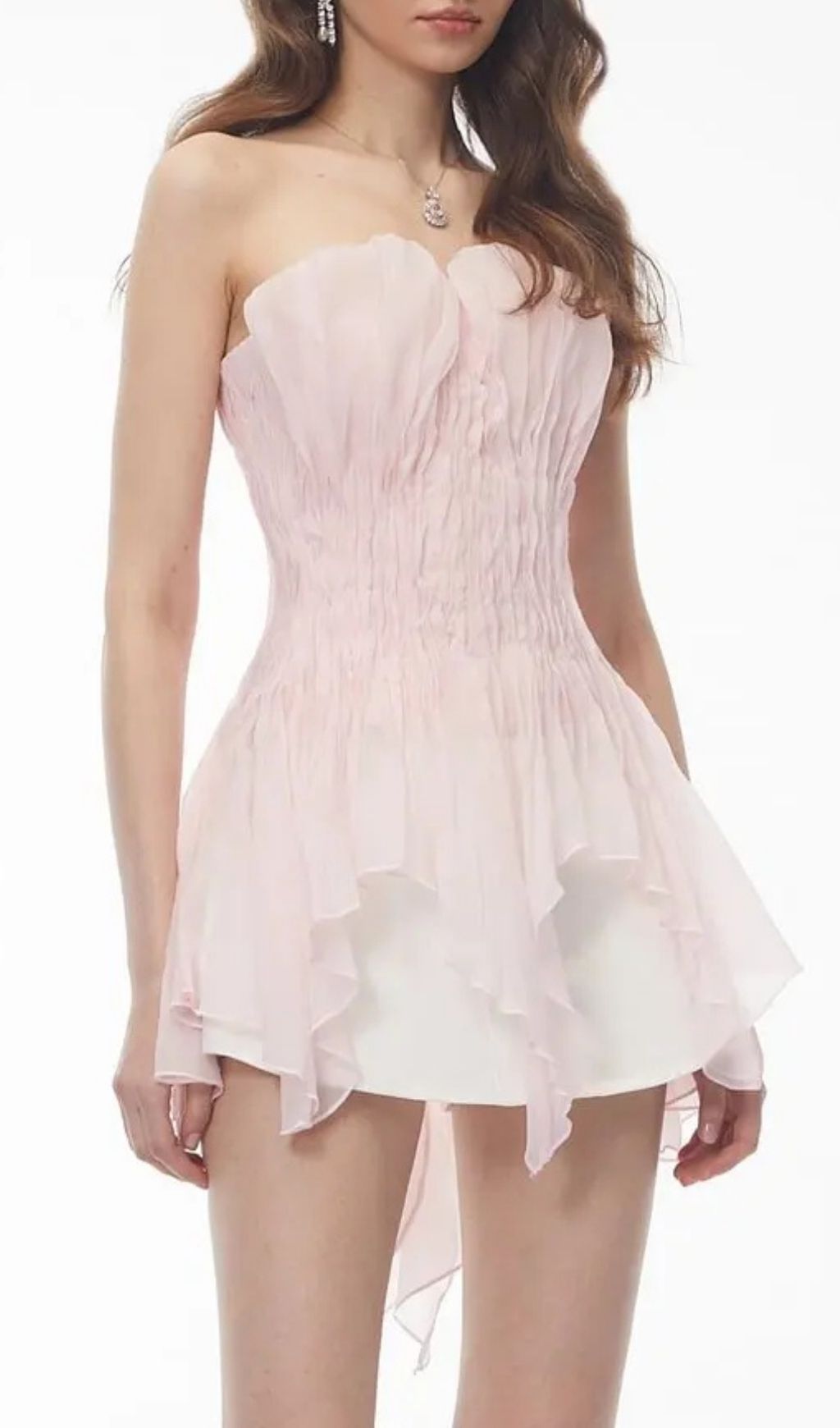 d801cd2ddf0ce73d80ad112ff519c77c Susan Blush Pink Off Shoulder Asymmetrical Ruched Top