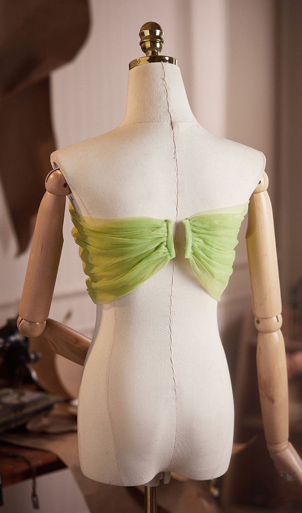 Lei Green DIY Mesh Shawl - OWNCI Lei Green DIY Mesh Shawl - OWNCI