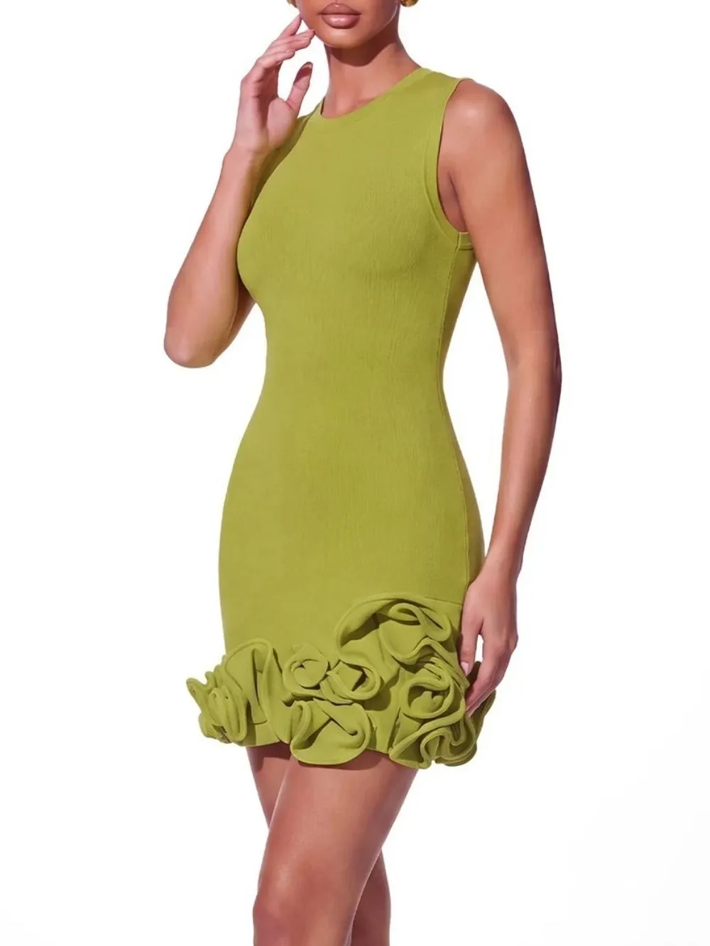 Bemora Sleeveless Curl Mini Dress