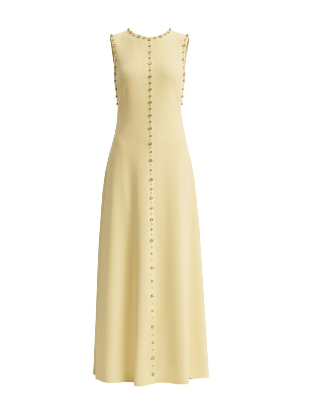 Mafalda Yellow Sleeve Diamond Maxi Dress - OWNCI Mafalda Yellow Sleeve Diamond Maxi Dress - OWNCI