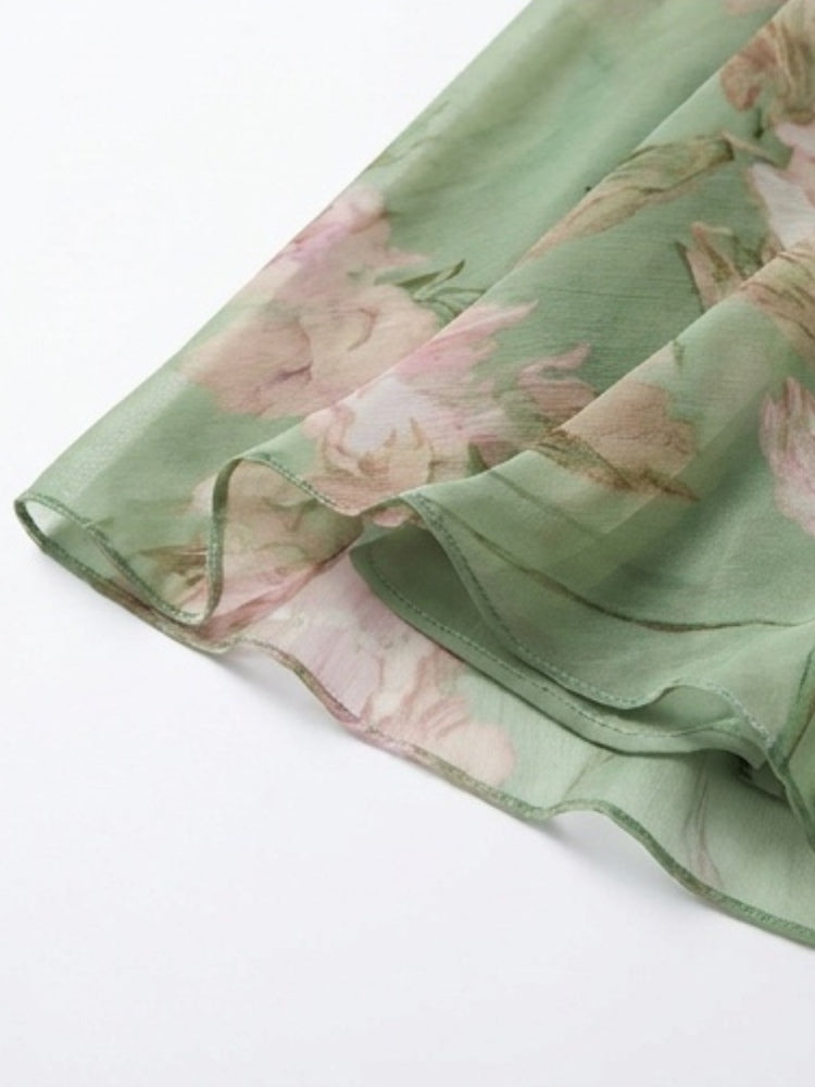de305a67a638e921b7d3d5a744719e65.jpeg Fashionslee Women Green Floral Chiffon Halter Maxi Dress