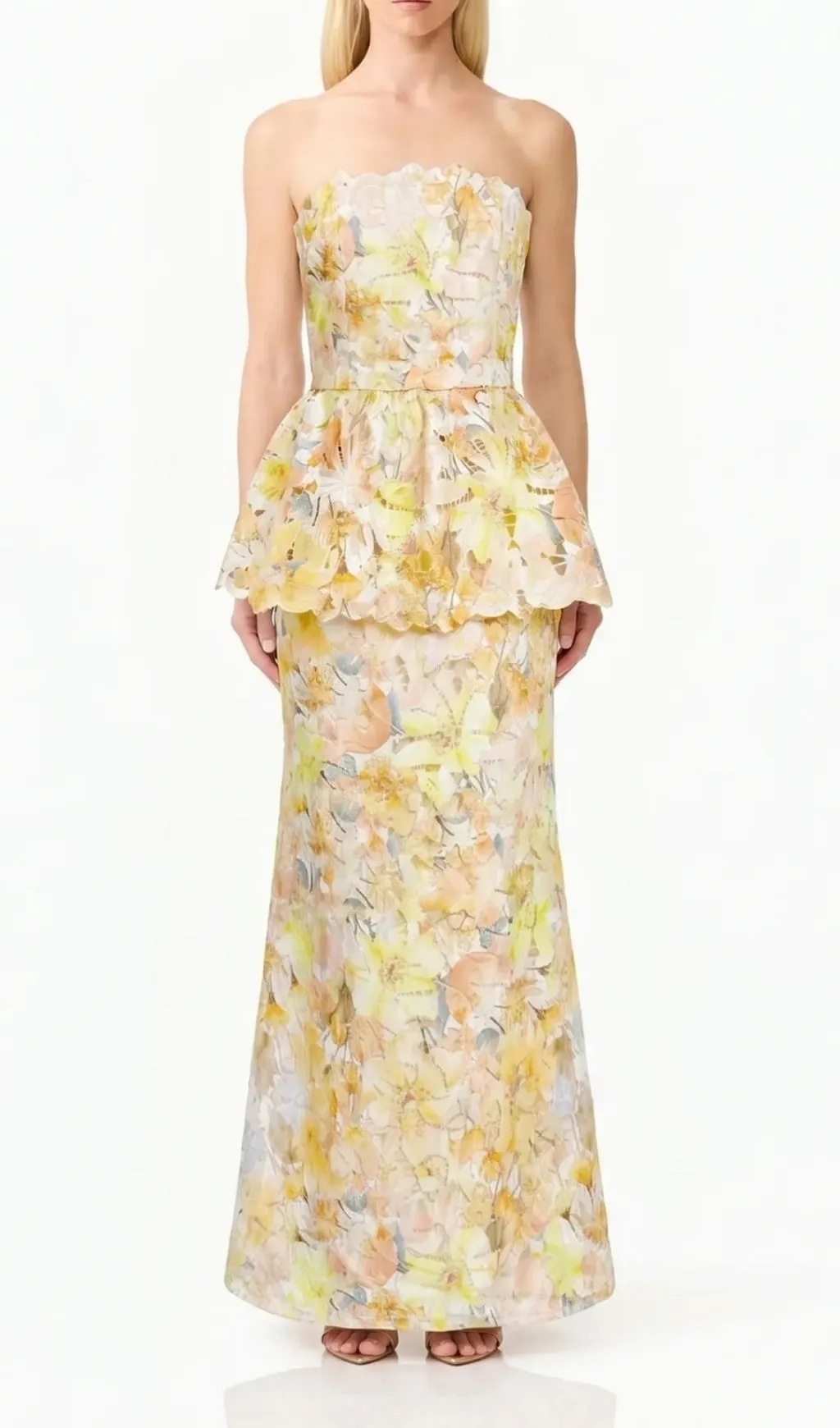 def38f014efc725f29f7e8c57d48a478.webp Fashionslee Women Mabyn Strapless Flower Printed Embroidery Maxi Dress
