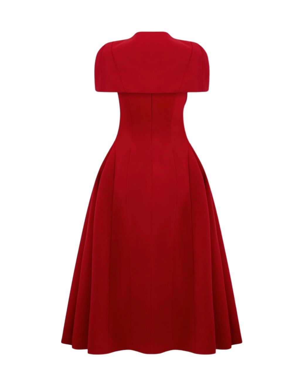 Maille Red Midi Dress - OWNCI Maille Red Midi Dress - OWNCI