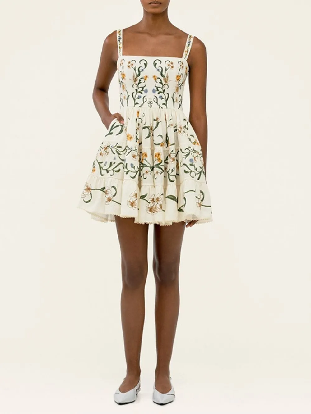 Madwen Strappy Floral Mini Dress - OWNCI Madwen Strappy Floral Mini Dress - OWNCI