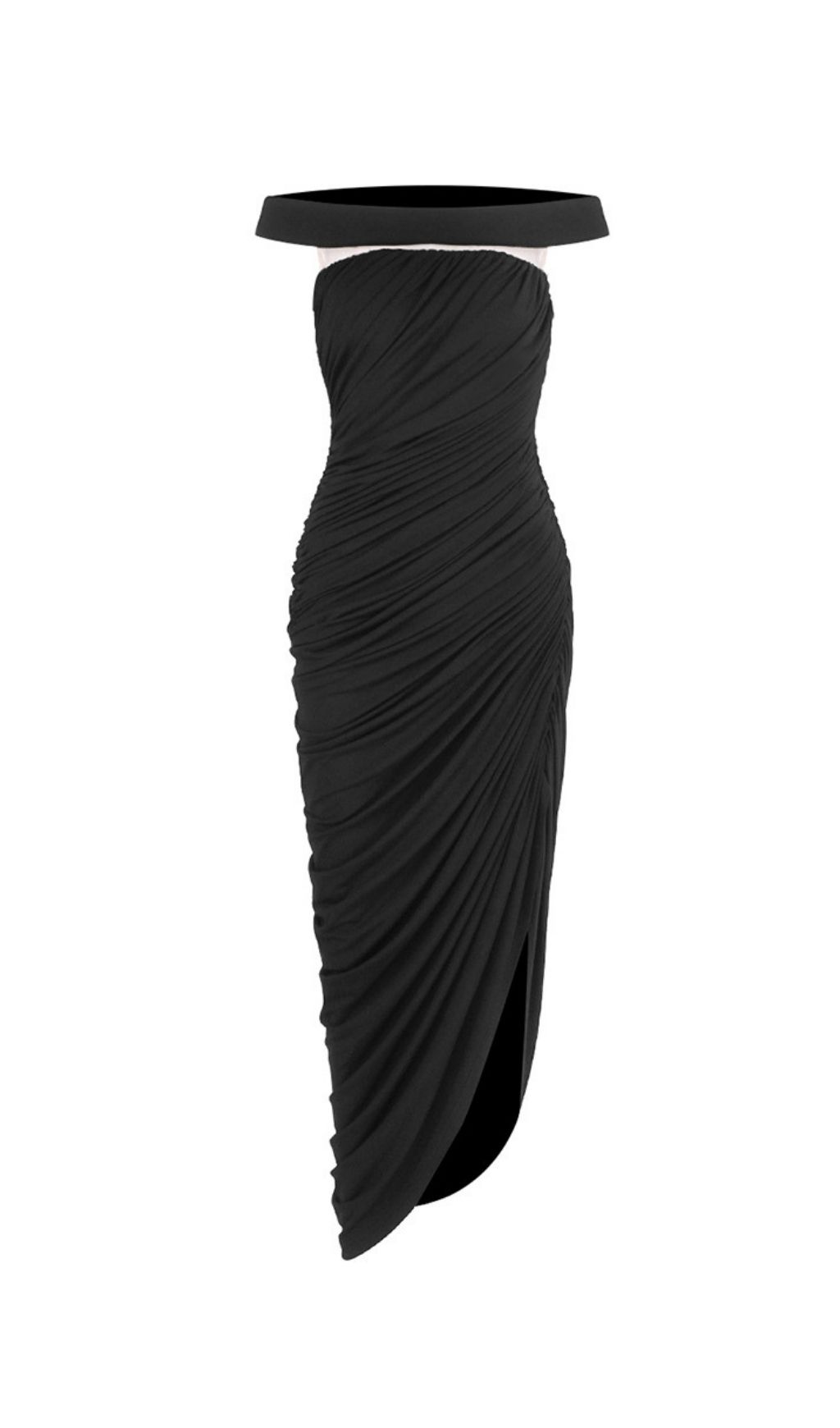 e3013c7ca9ff7aa827258417d2bfa0a2.jpg Fashionslee Women Lavin Black One-Shoulder Ruched Maxi Dress