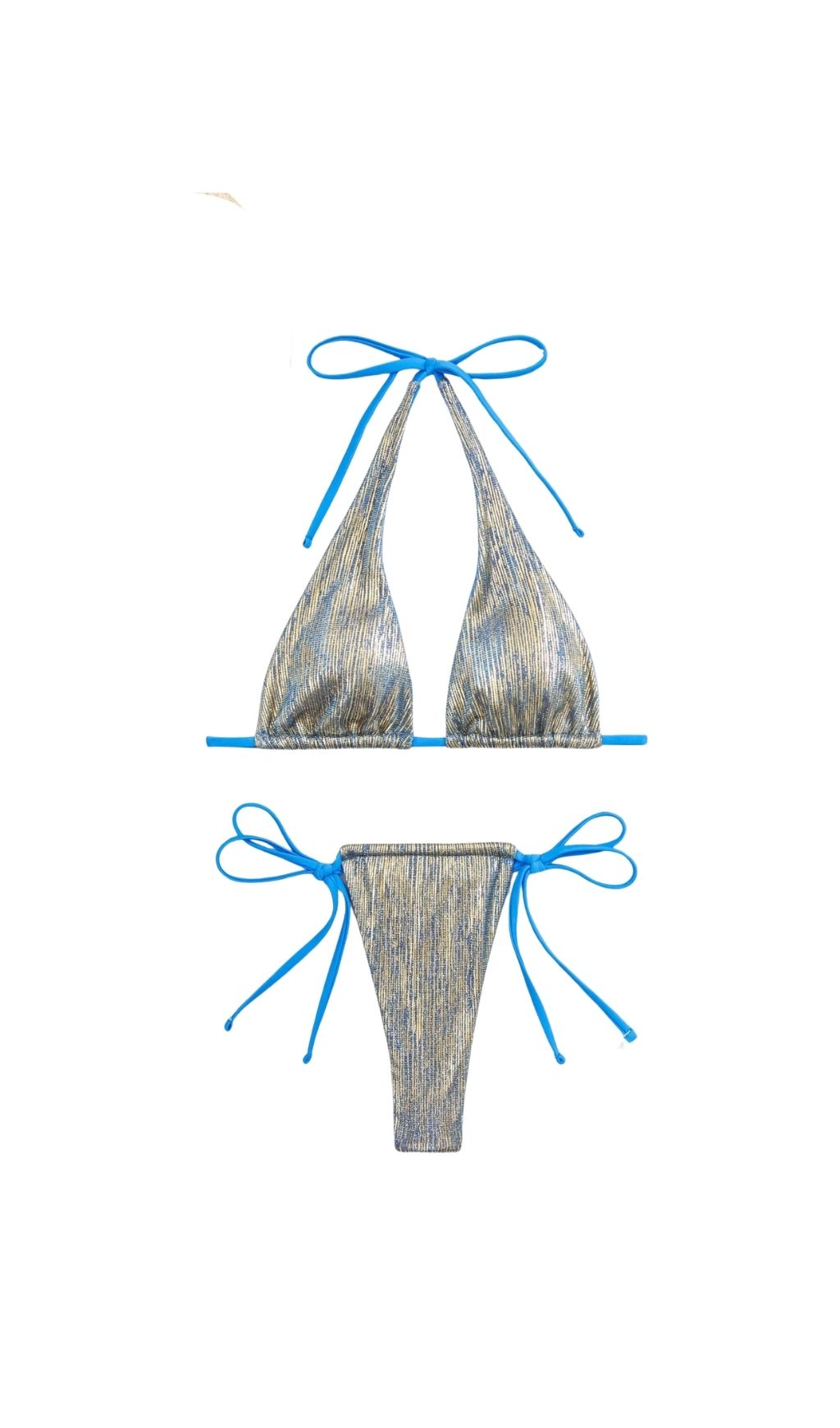 Fashionslee Women Leena Blue Bikini Two-Piece Set