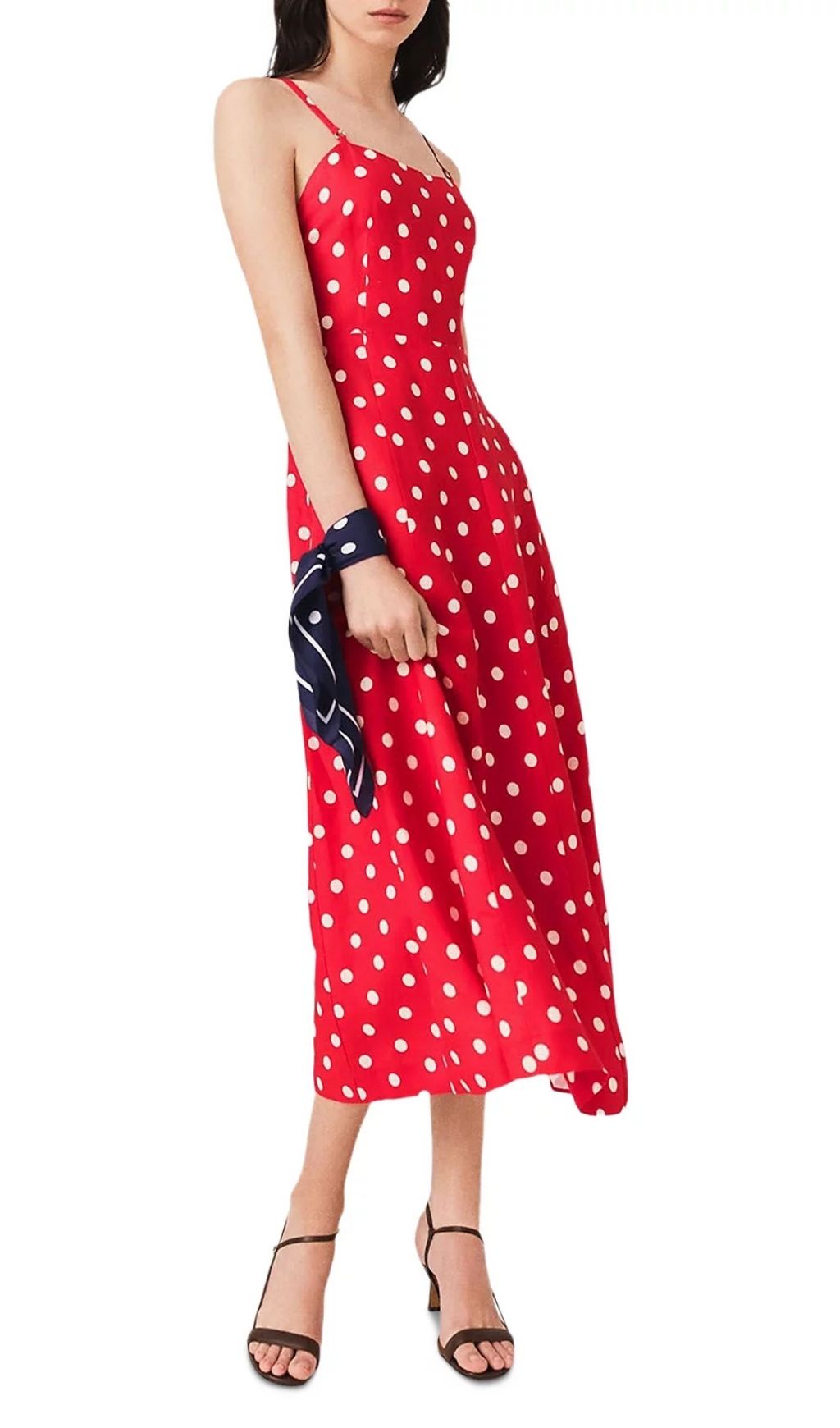Fashionslee Women Backless Linen Blend Maxi Dress