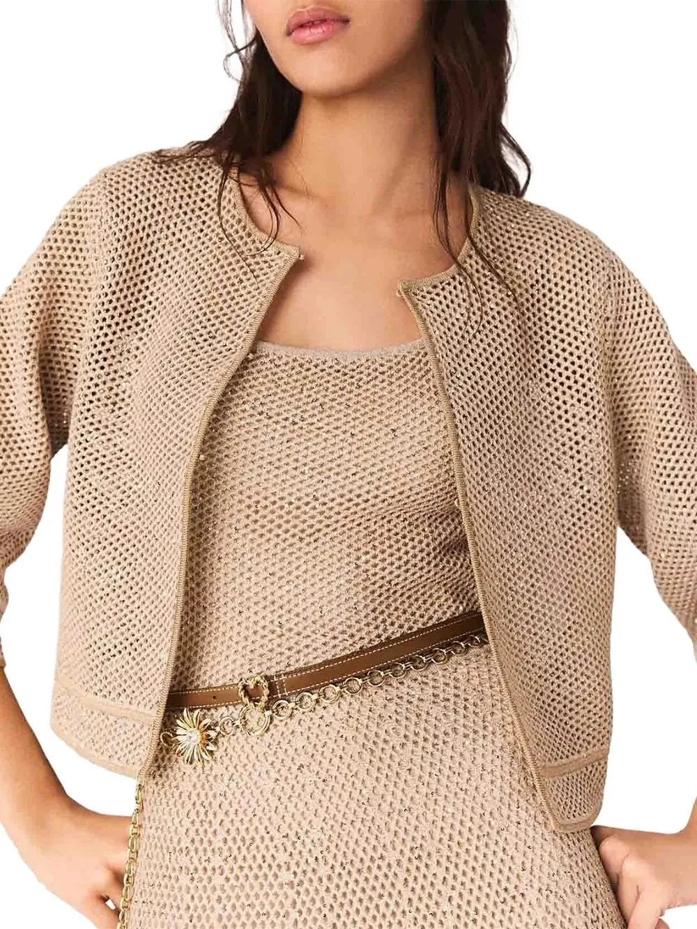 Sequin Knit Cardigan - OWNCI