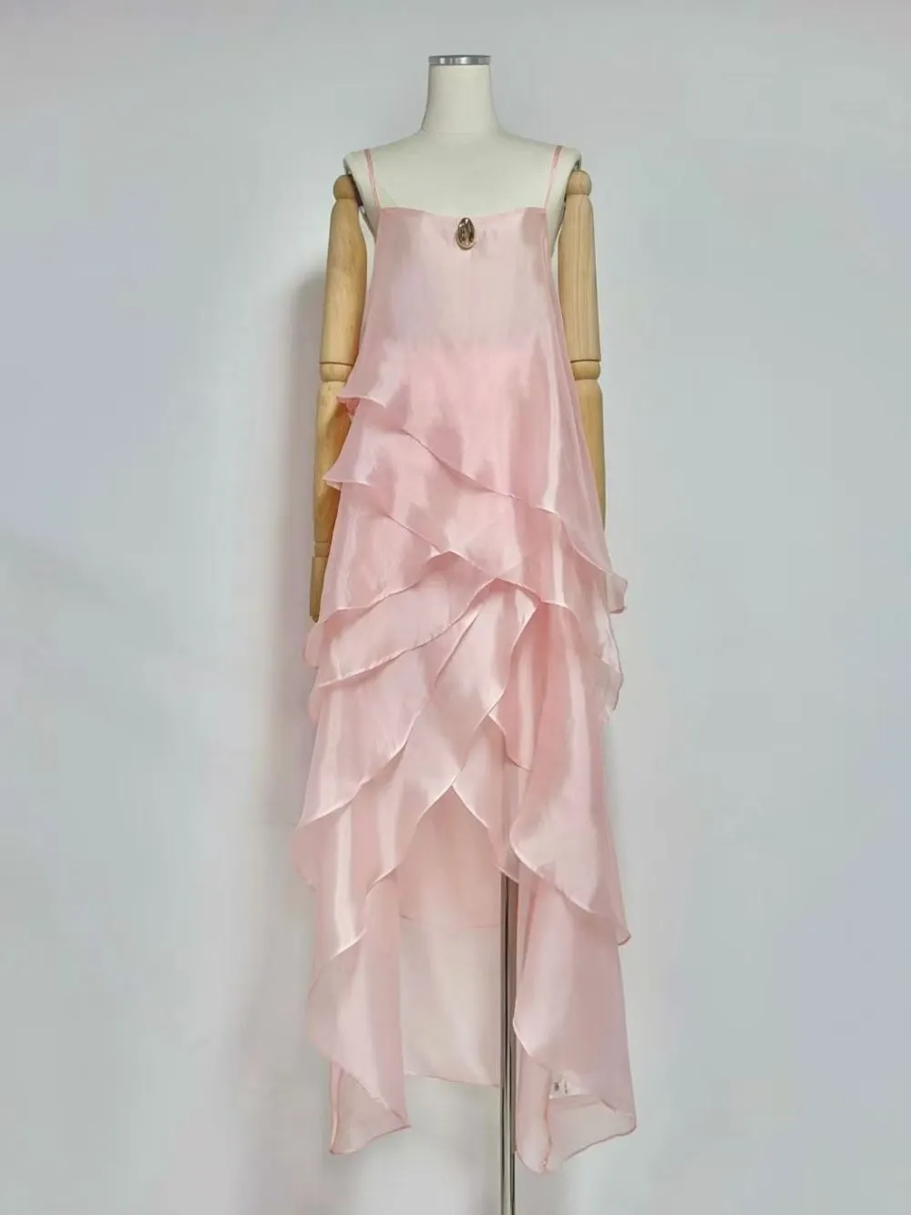 e53aef25ef2b4ed5f6b0e5a479192796 Macaria Strappy Layered Maxi Dress