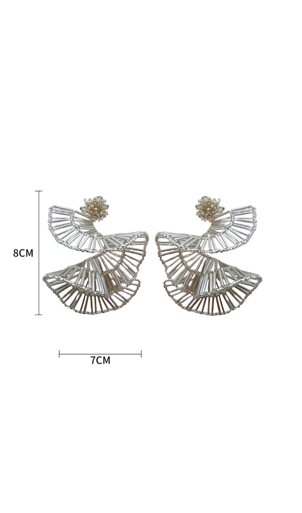 Fashionslee Women Leighna Fan-Shaped Earrings