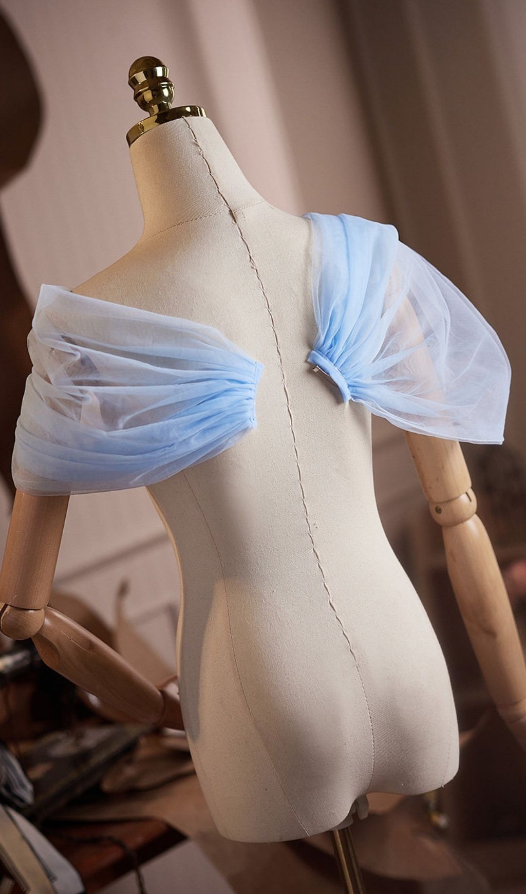 Lei Blue DIY Mesh Shawl - OWNCI Lei Blue DIY Mesh Shawl - OWNCI