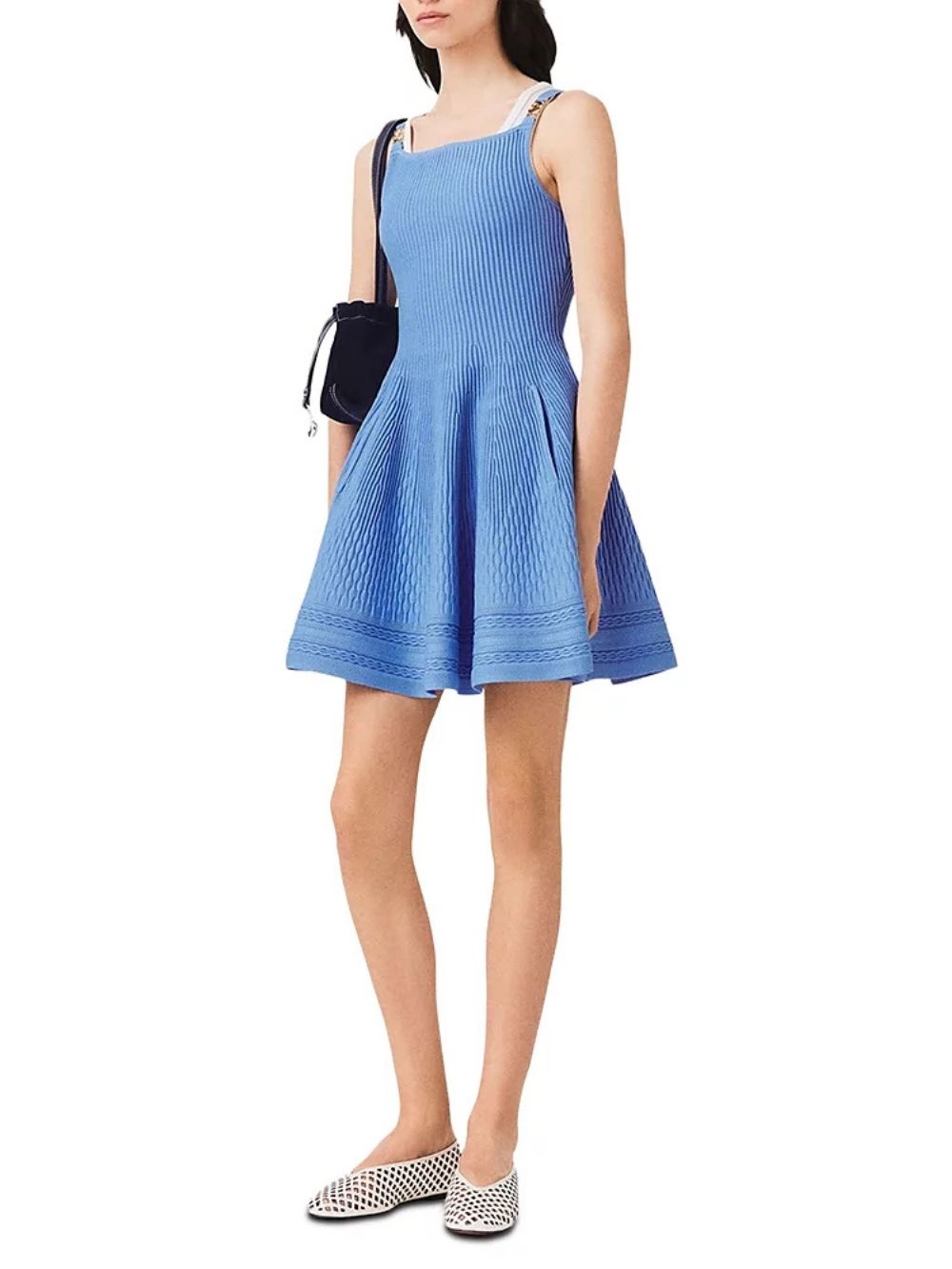 Square Neck Skater Mini Dress - OWNCI Square Neck Skater Mini Dress - OWNCI