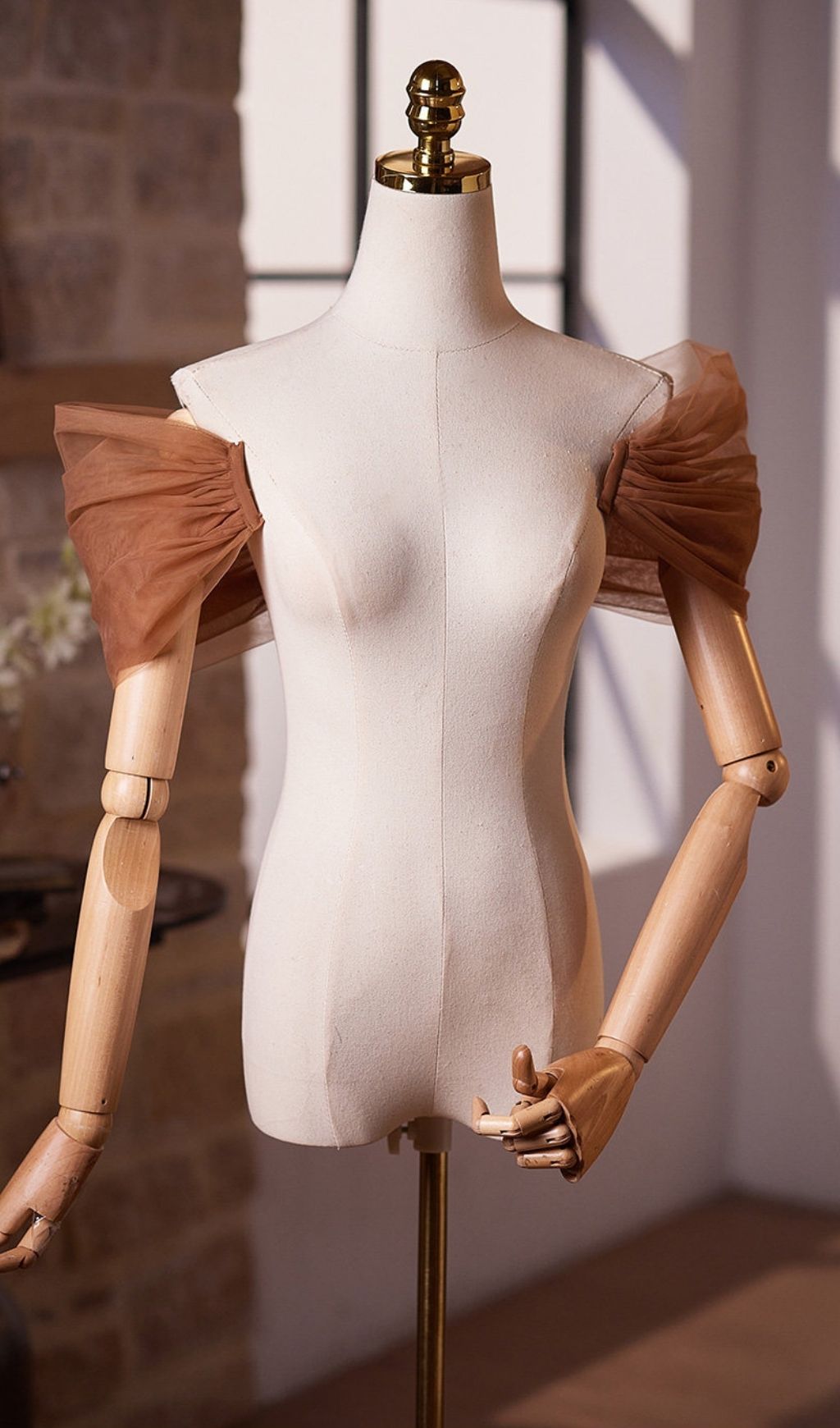 Lei Brown DIY Mesh Shawl - OWNCI Lei Brown DIY Mesh Shawl - OWNCI