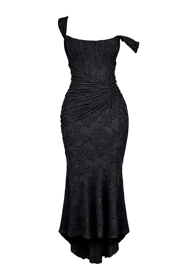 e6e8cd158f1d1a6e30159e294f2452ae Black Bell Floral Maxi Dress