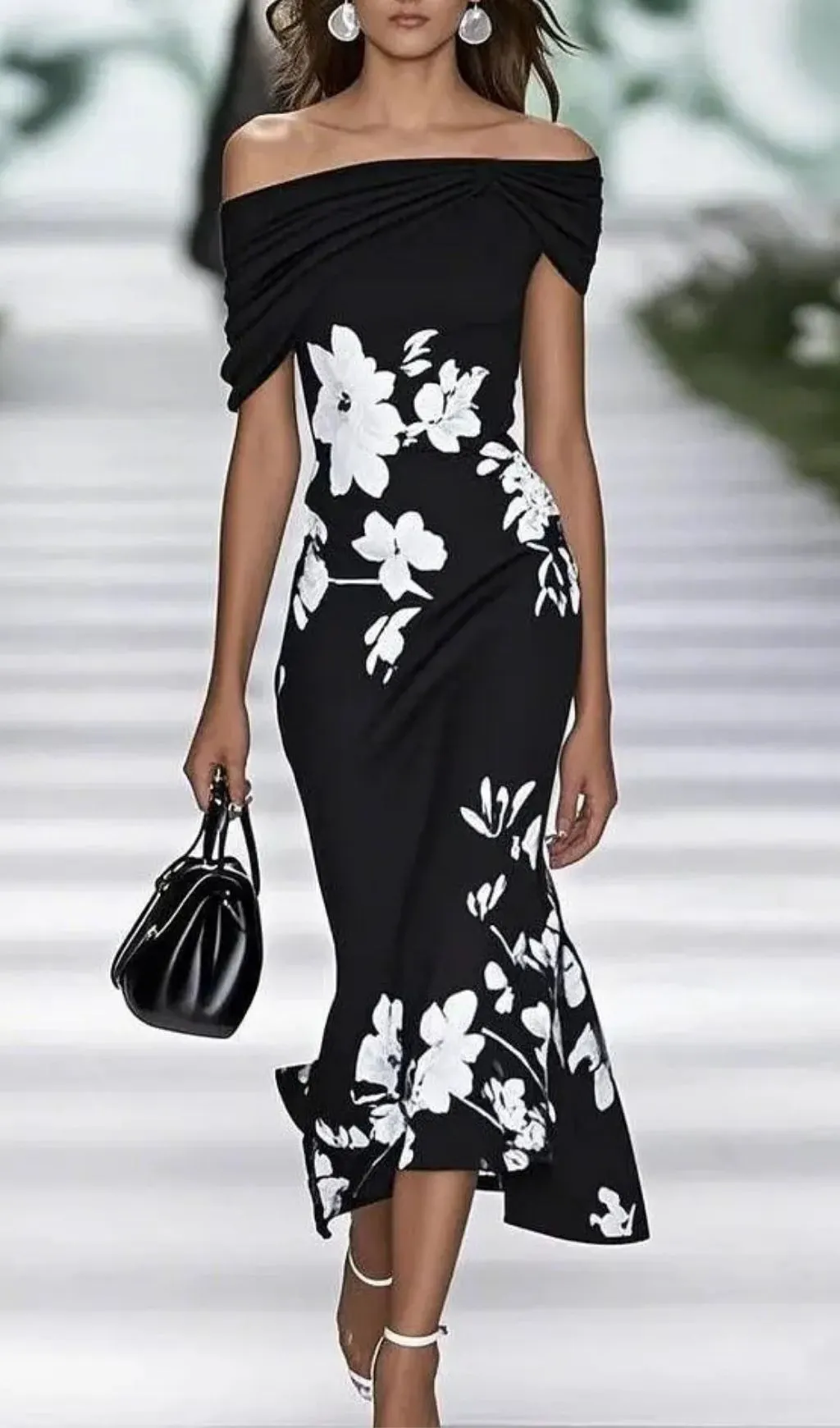 Spring Summer Floral Printed Elegant Dresses