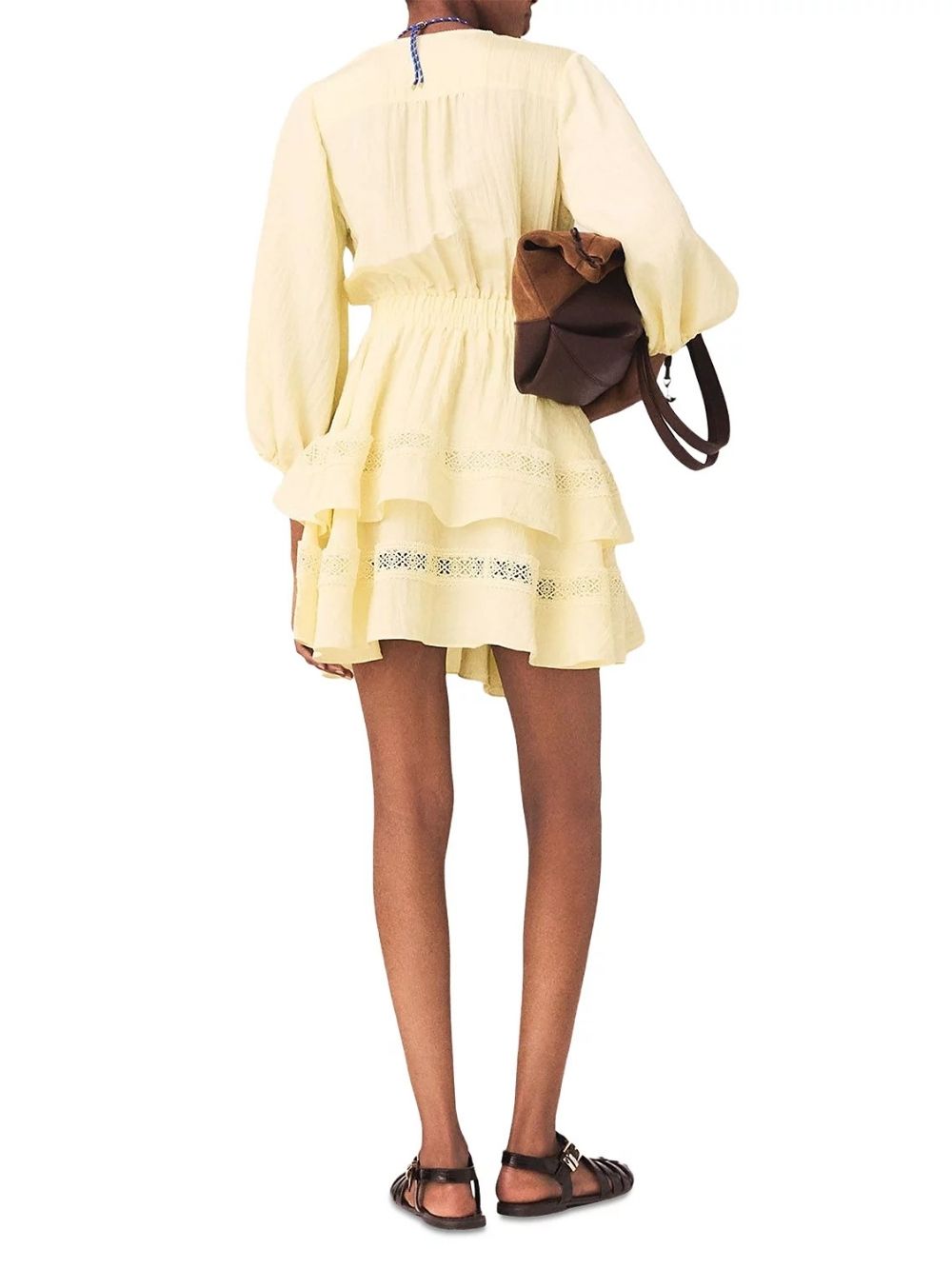 Rapapamy Puff Sleeve Ruffle Dress