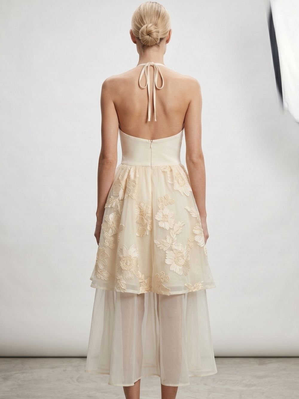 Maik Halter Flower Midi Dress - OWNCI