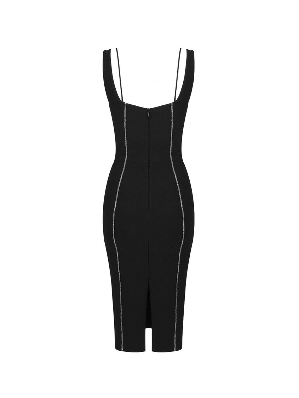 ecafdf0837d9078bfc279c0b7a5d0d8a.jpg Fashionslee Women Madina Black Strappy Bandage Midi Dress