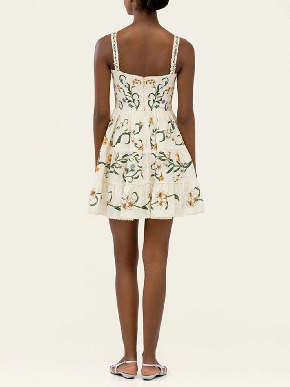 Madwen Strappy Floral Mini Dress - OWNCI