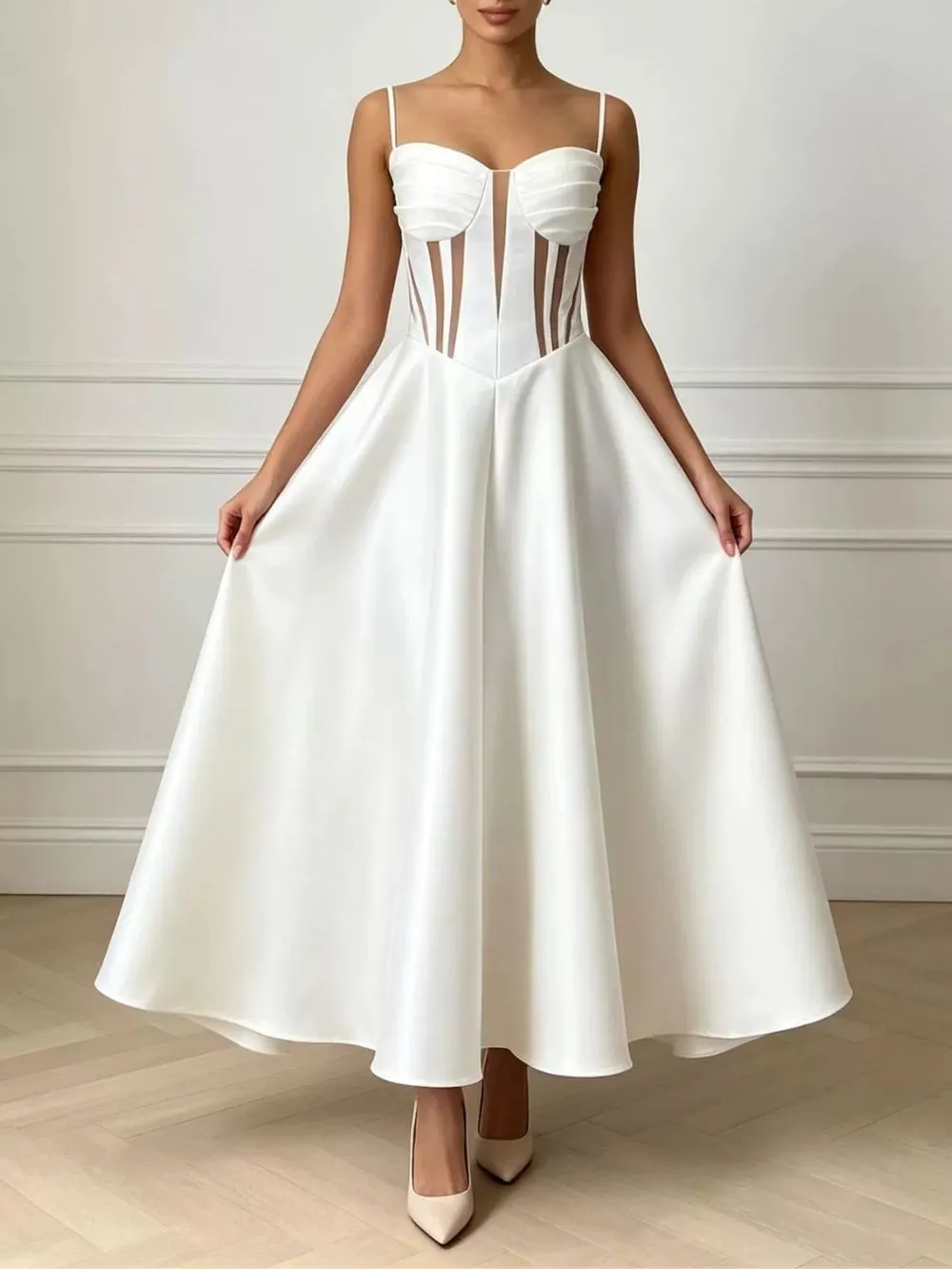Manasa Spaghetti Maxi Dress - OWNCI
