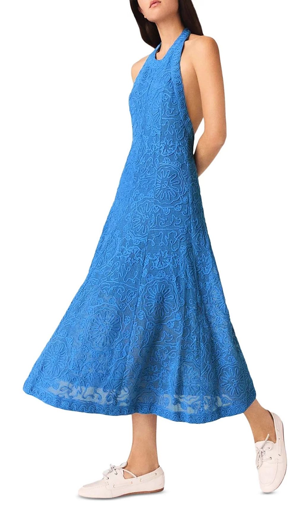 Fashionslee Women Raros Backless Guipure Lace Dress