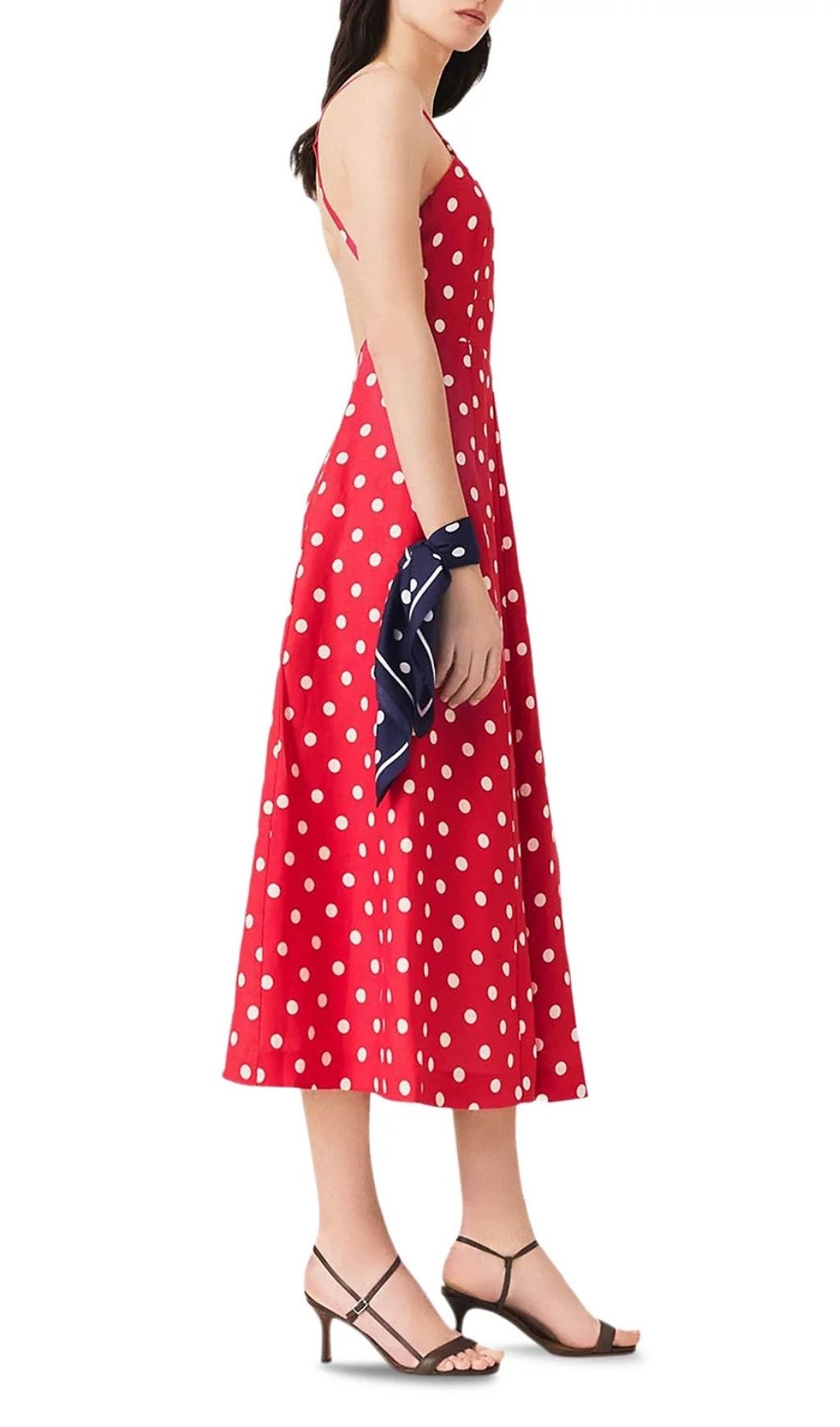 Fashionslee Women Backless Linen Blend Maxi Dress