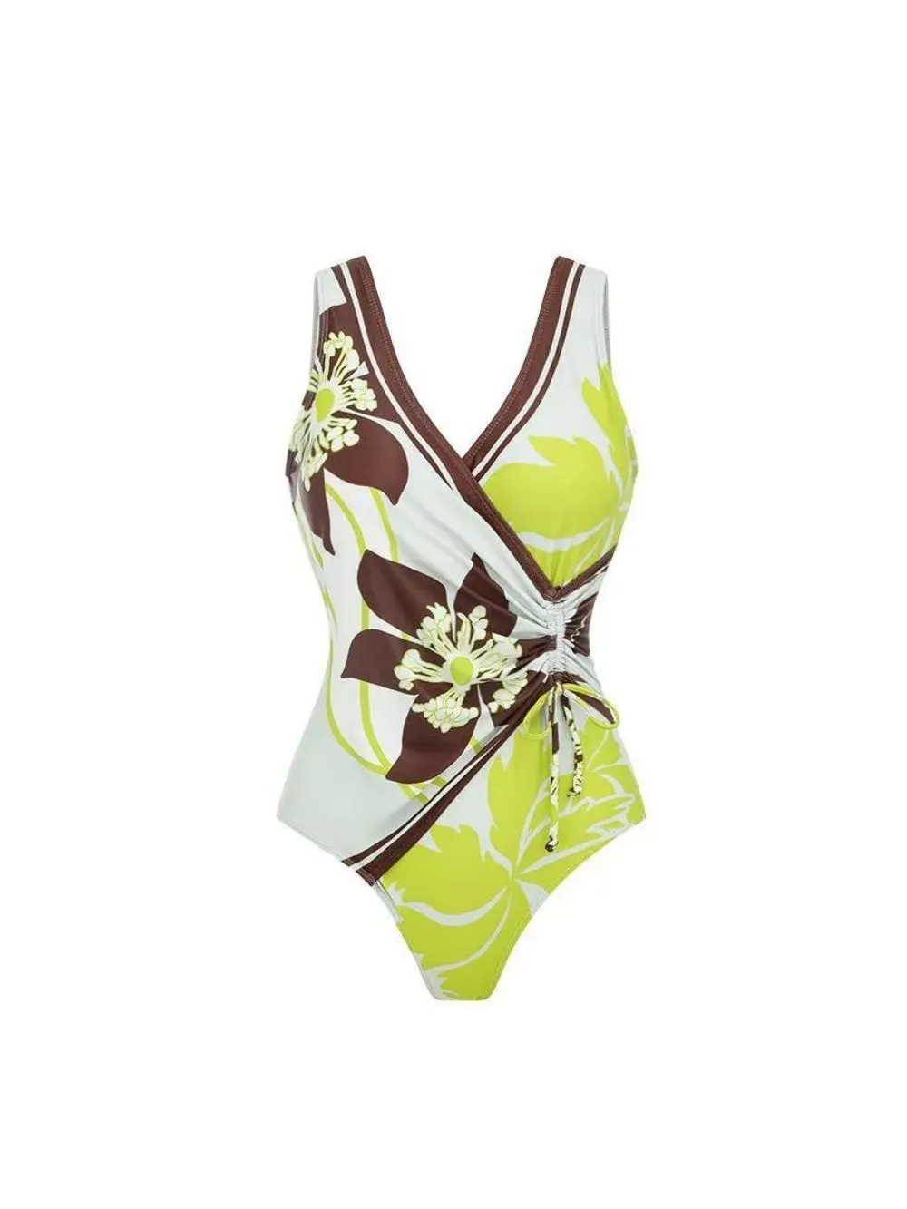 Fashionslee Women Ashgar Floral One-piece Swimsuit & Skirt Set