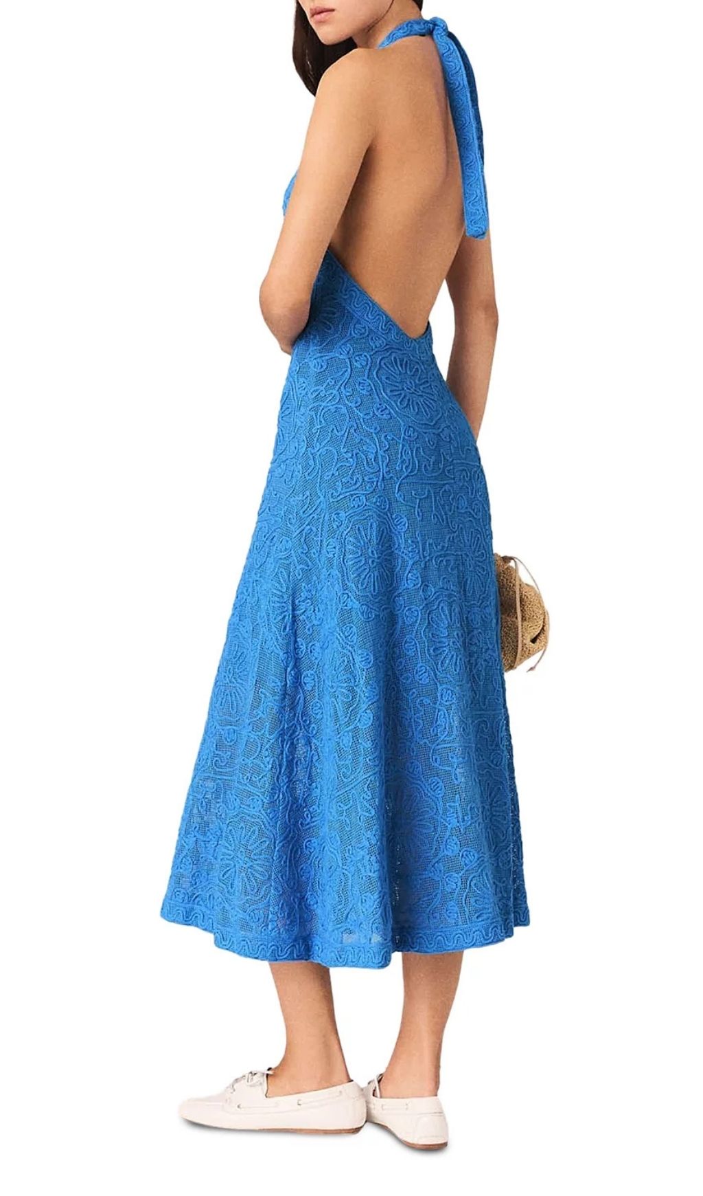 Fashionslee Women Raros Backless Guipure Lace Dress