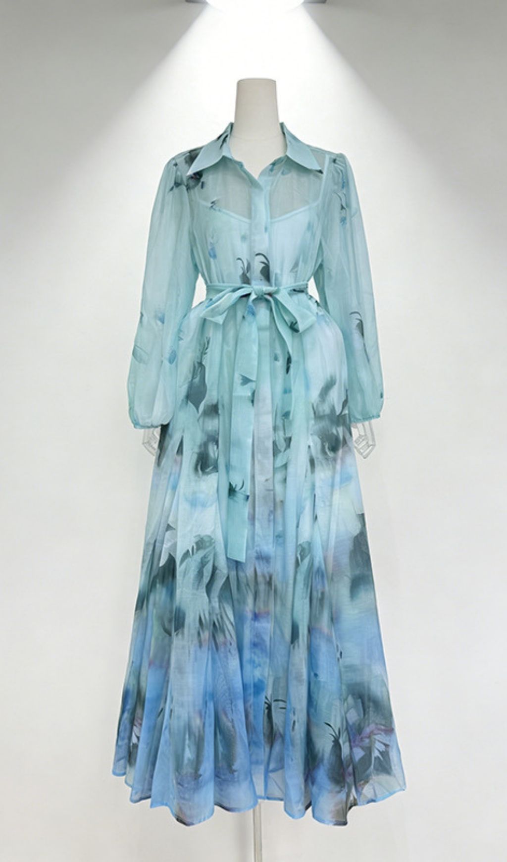 Keyra Printed Long Sleeve Maxi Dress - OWNCI Keyra Printed Long Sleeve Maxi Dress - OWNCI