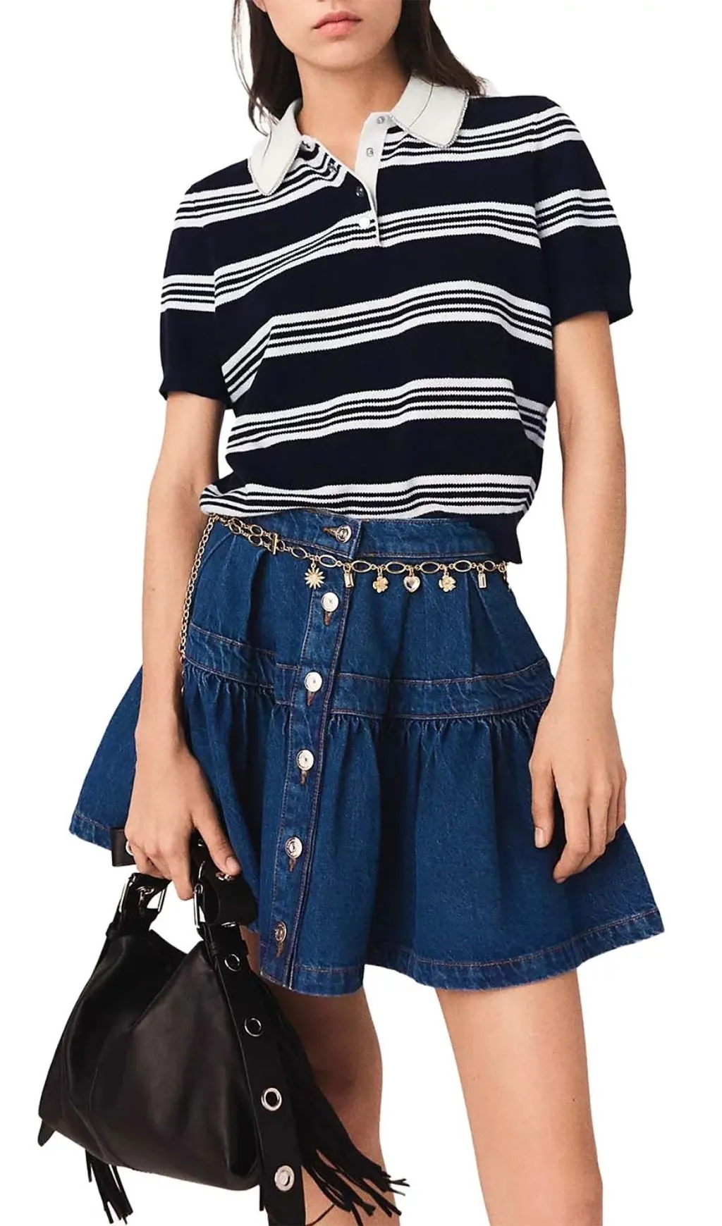 Fashionslee Women Denim Mini Skirt