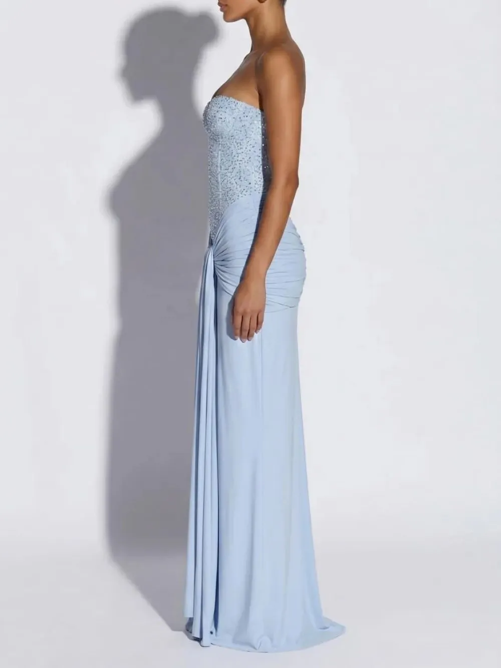 Belric Strapless Sequin Maxi Dress