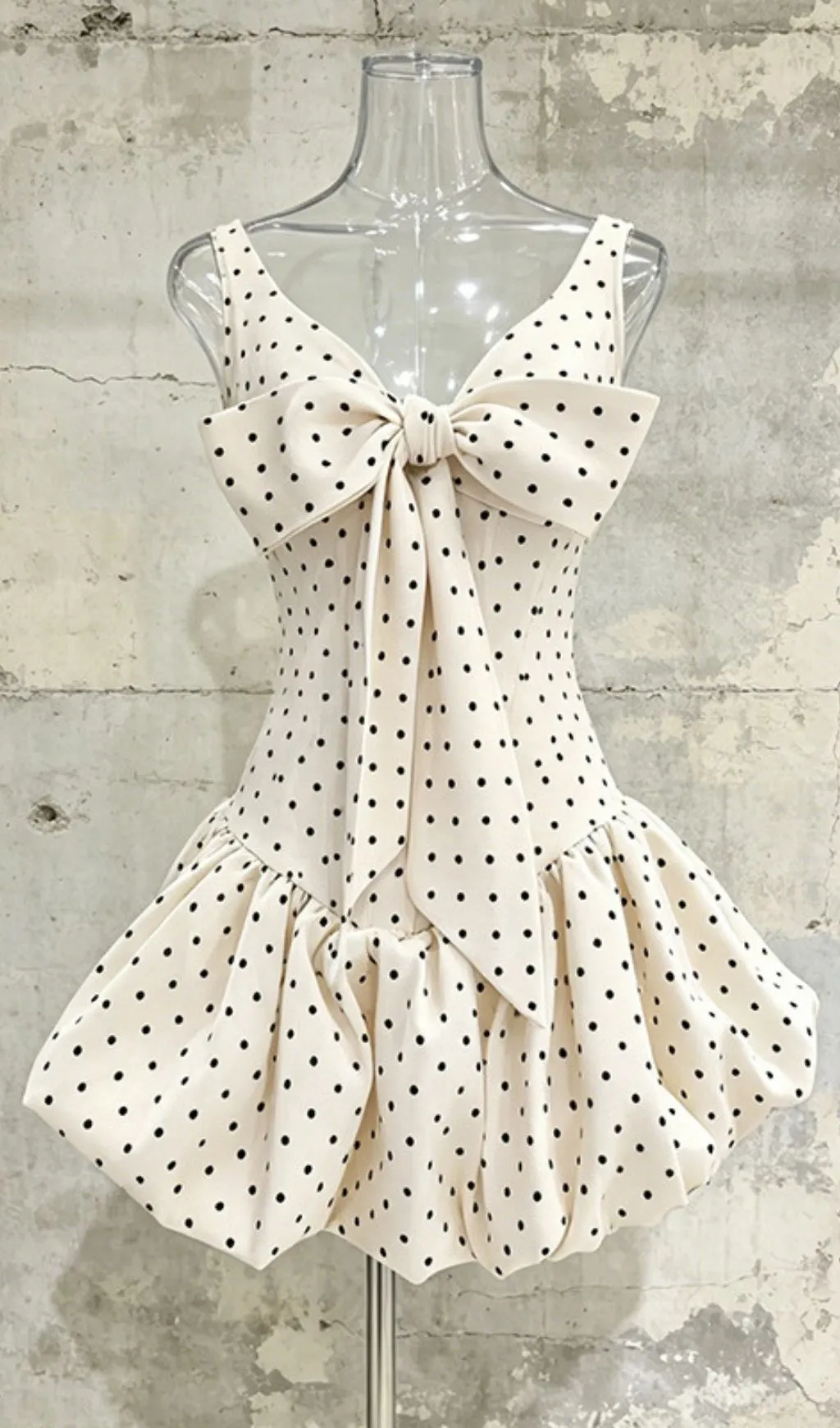 Fashionslee Women Libia Bow Dot Mini Dress