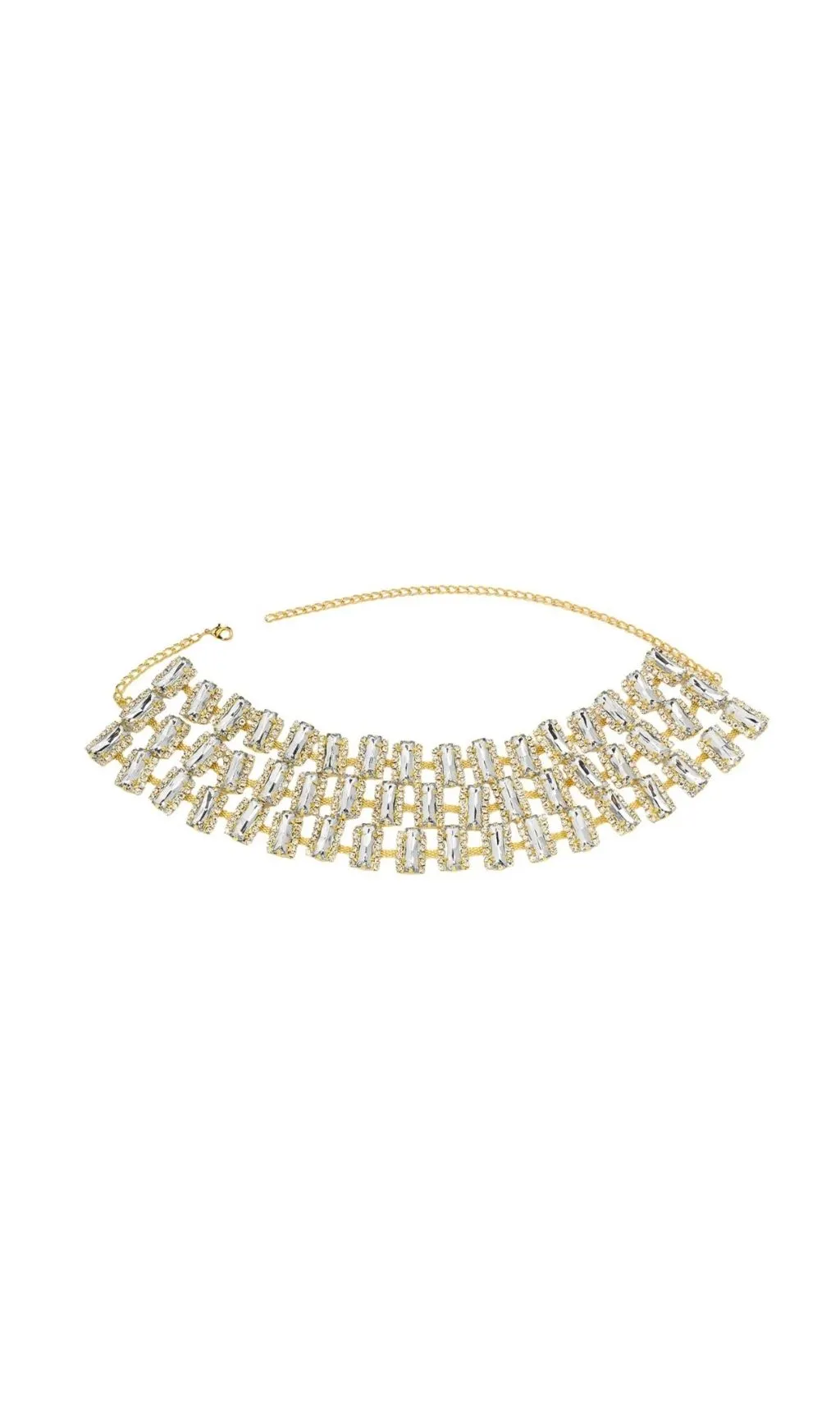 CAVQEN CRYSTAL MULTI LAYER NECKLACE FOR PARTY - OWNCI